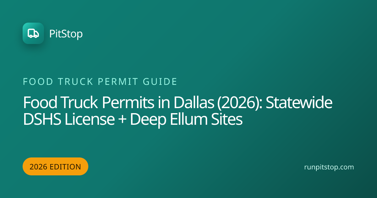 Food Truck Permits in Dallas (2026): Dallas County HHS + Plan Review ...